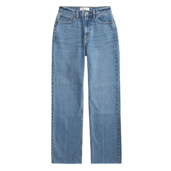 Abercrombie & Fitch 90’s Straight Ultra High Rise Jeans Sz 4 - Picture 6 of 8